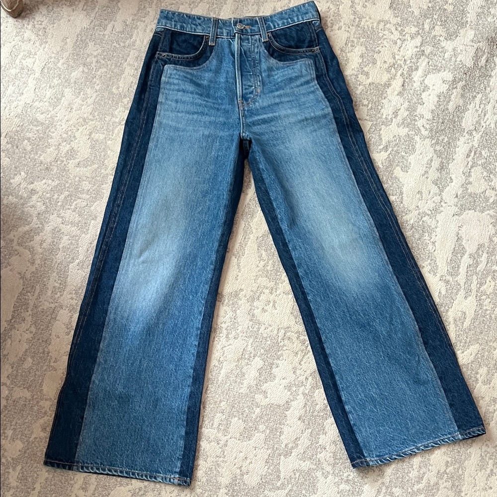 Veronica Beard Blue Two-Tone Jeans